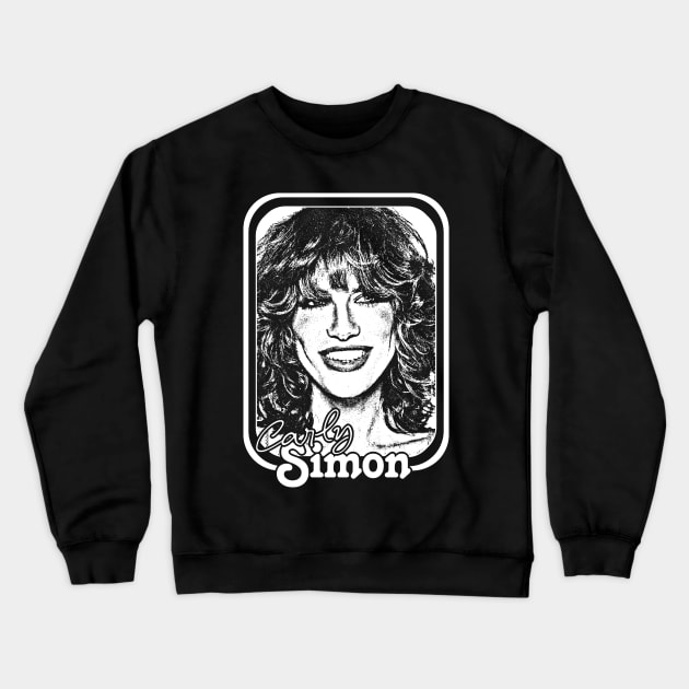 Carly Simon // 1980s Style Fan Art Design Crewneck Sweatshirt by DankFutura